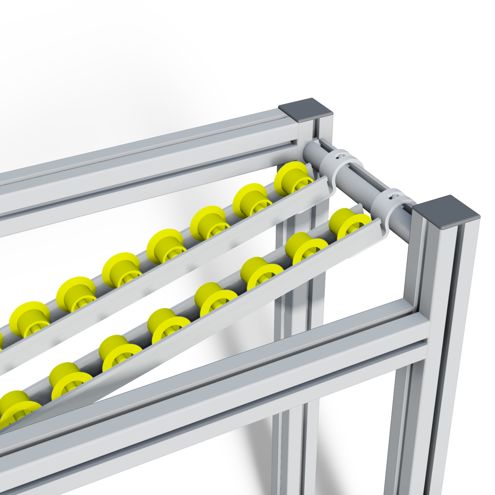 Roller strip with flanged rollers | MiniTec